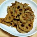chokdee's cooksnap of when they made レンコンのしょうが焼き.