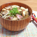 Yukiまむ's cooksnap of when they made きのこのお吸い物＊焼き鳥缶で簡単.