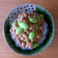 hiroerico's cooksnap of when they made 納豆に枝豆プラス.