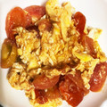 ポニョすけ2016's cooksnap of when they made トマトと卵の炒め物♪簡単.