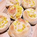 kucingcil's cooksnap of when they made 30分で完成！？不思議パンのコーンパン.