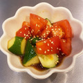tomykyon☆'s cooksnap of when they made 簡単副菜✩きゅうりとトマトの中華サラダ.