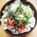ダイエッターひさ子's cooksnap of when they made 超ヘルシー！蒟蒻麺の甘辛温玉ビビン麺.