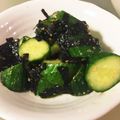 みちゃこ☆1210's cooksnap of when they made ごま塩海苔きゅうり.