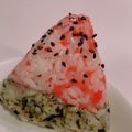 ♦︎くぅ〜こ♦︎'s cooksnap of when they made ↭スイカ風のおにぎり↭♪.