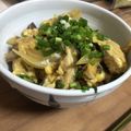 とうふ♀'s cooksnap of when they made フライパンで簡単☆半熟たまごの親子丼.
