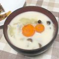 maki_08's cooksnap of when they made キャベツの✿ミルクみそ汁.