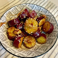 アンドーナツ☆'s cooksnap of when they made さつまいもとクルミのバター醤油.