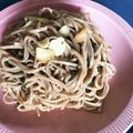 MANA☆☆'s cooksnap of when they made 蕎麦ペペロンチーノ.