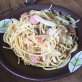 Manami213's cooksnap of when they made バター香るしめじとウインナーの和風パスタ.