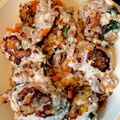 namrap's cooksnap of when they made 鶏むねミンチと大葉のフワフワつくね.