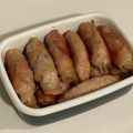 chihirola's cooksnap of when they made 肉巻き♪簡単桃屋搾菜と豚肉でおつまみ　.
