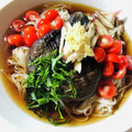 azbjbn's cooksnap of when they made 揚げなすのトマトだれそうめん.