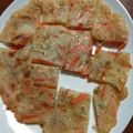 まおにゃん☆ミ's cooksnap of when they made もちっとカリッと♡簡単ニラチヂミ.