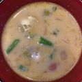 まーちゃんとみーくん's cooksnap of when they made 香るゴマみそ豆乳スープ♪芽キャベツde.