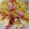 4double5's cooksnap of when they made ✿豚肉の塩焼きそば♪レンジで簡単✿.