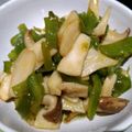 4double5's cooksnap of when they made 簡単！エリンギとピーマンのバター醤油炒め.