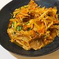 ajyuly's cooksnap of when they made 玉子入りで絶品！豚キムチ.