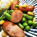そらてんママ's cooksnap of when they made モロッコインゲンとウィンナーの白だし炒め.