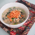バカリャウ's cooksnap of when they made 鮭フレークとほうれん草のオートミール粥.