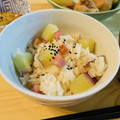 kotorinpi's cooksnap of when they made さつまいもとベーコンの炊き込みご飯♪.