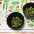 おはなすき's cooksnap of when they made おくらのなめ茸梅和え♪.