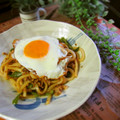 haruku221's cooksnap of when they made 目玉焼きうどん♪.