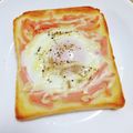 ＊なぁ＊'s cooksnap of when they made ハムたまトースト.