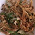 クックBLTENE☆'s cooksnap of when they made 簡単！長ねぎと油揚げのペッパー醤油炒め♪.