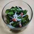 ミニちぃ。's cooksnap of when they made ✿簡単✿麺つゆでﾜｶﾒとｷｭｳﾘの酢の物.
