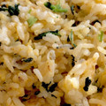 mantacarp's cooksnap of when they made ちりめんじゃこと小松菜の炒飯.
