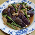 ねこのおかあさん☆'s cooksnap of when they made なすとモロッコいんげんと油揚げの煮物.