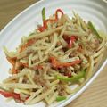 ゆうかれ's cooksnap of when they made ひき肉でチンジャオロース.