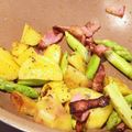 スイちゃんloVE☆'s cooksnap of when they made アスパラとじゃが芋のベーコン炒め.