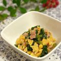 サヤスカマカン's cooksnap of when they made つるむらさき＆卵＆ツナのポン酢和え.