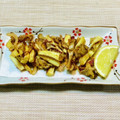 悠愛らぶ☆'s cooksnap of when they made 簡単！カリッ✨舞茸とさつま芋のかき揚げ.