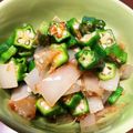 ⌘気分屋きまぐれみ⌘'s cooksnap of when they made イカとオクラのネバネバ和え.
