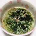 もぐ・ω・くま's cooksnap of when they made ごま油香る♡簡単ワカメの中華スープ.