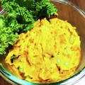boris1973's cooksnap of when they made かぼちゃと枝豆のサラダ.