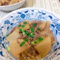 オウジリリノエ's cooksnap of when they made 大根とひき肉のそぼろあんかけ煮.