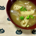 ふたごゆき's cooksnap of when they made 舞茸と玉ねぎの味噌汁♪.