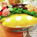ムーニー（╹◡╹）'s cooksnap of when they made ＊お弁当に＊ドット柄オムライス.