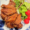 Miee☆'s cooksnap of when they made ✿名古屋風に♡手羽先の唐揚げ✿.