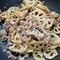 OTO☆HANA's cooksnap of when they made ぜひお弁当に！豚肉とレンコンの甘辛おかず.