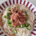 ネコみーさん's cooksnap of when they made １人ランチに☆オクラのぶっかけ素麺.