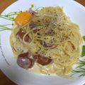 まゆちゃんだー's cooksnap of when they made ワンパン♪簡単カルボナーラ♡.