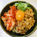 azbjbn's cooksnap of when they made 簡単！キムチ納豆の卵かけご飯.