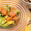 skateri's cooksnap of when they made おつまみに♪ サーモンとアボカドのマリネ.