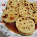 ねこのおかあさん☆'s cooksnap of when they made 残ったハンバーグのタネでレンコンはさみ♪.