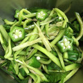 mana634's cooksnap of when they made きゅうり、おくら、みょうが、しそのあえ物.